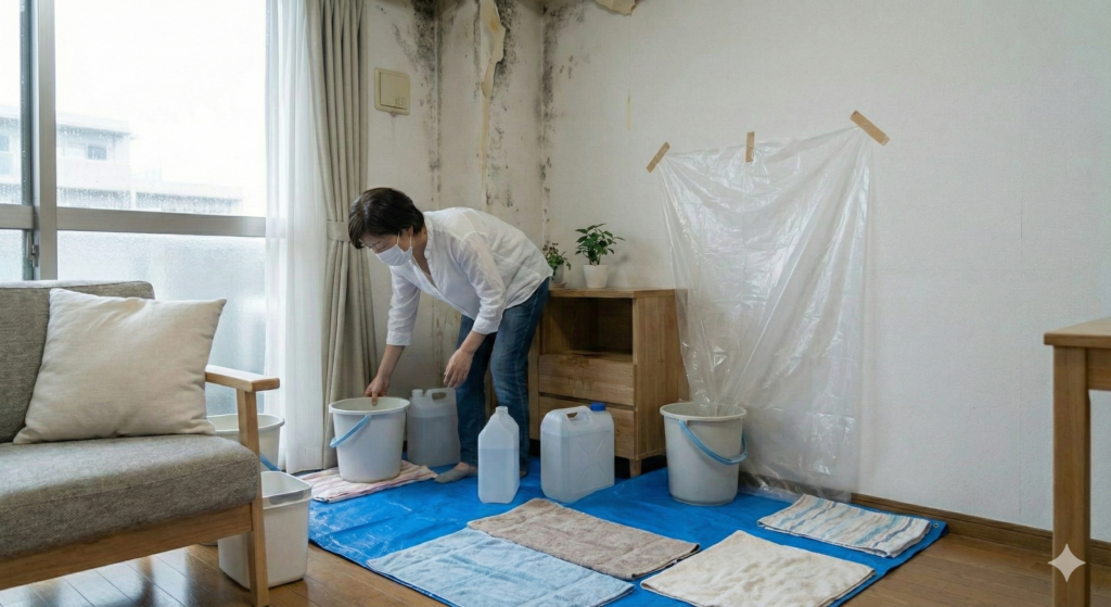 雨漏り緊急処置