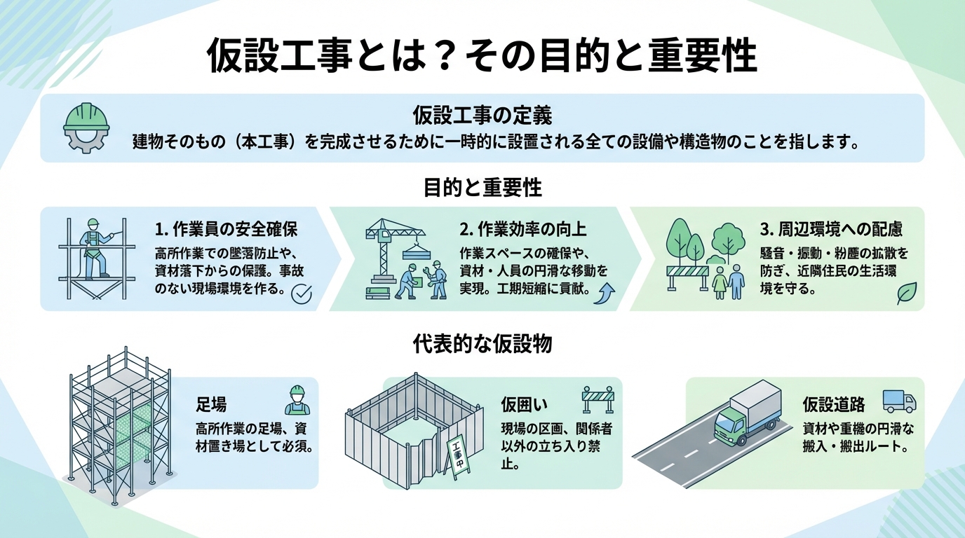仮設工事とは?その目的と重要性