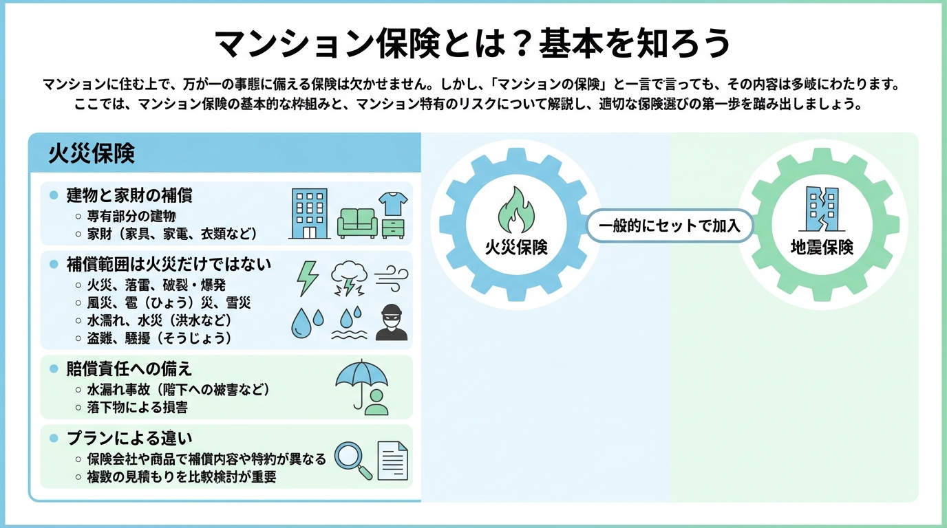 マンション保険とは？基本を知ろう