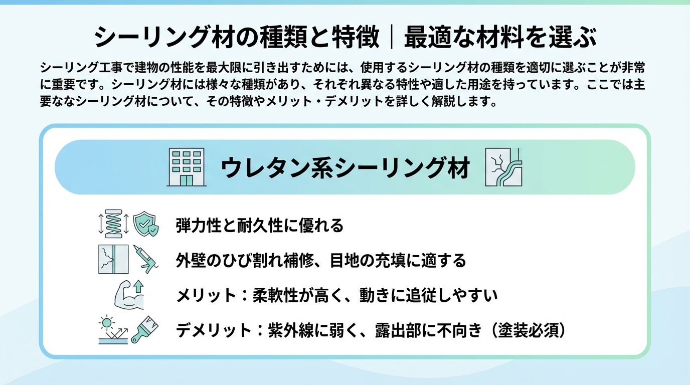 シーリング材の種類と特徴｜最適な材料を選ぶ