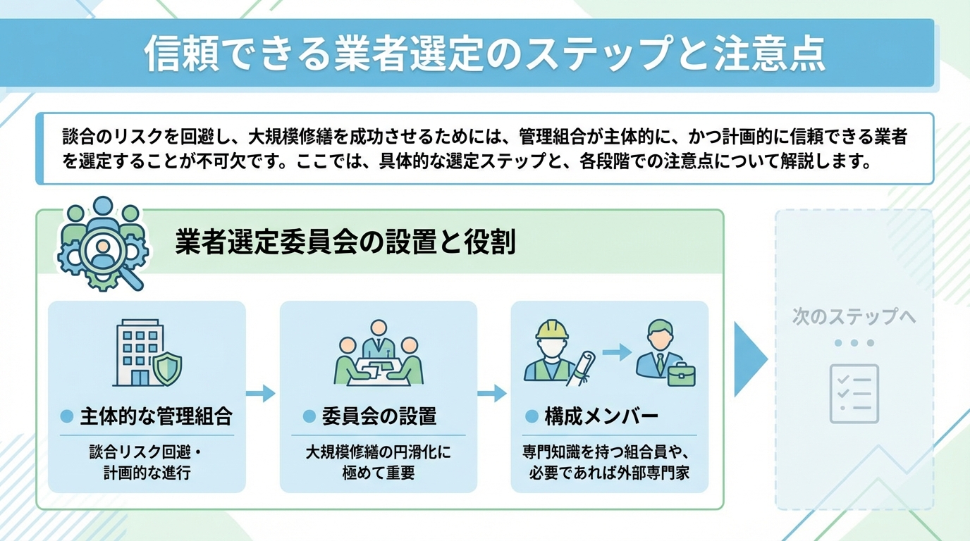 信頼できる業者選定のステップと注意点