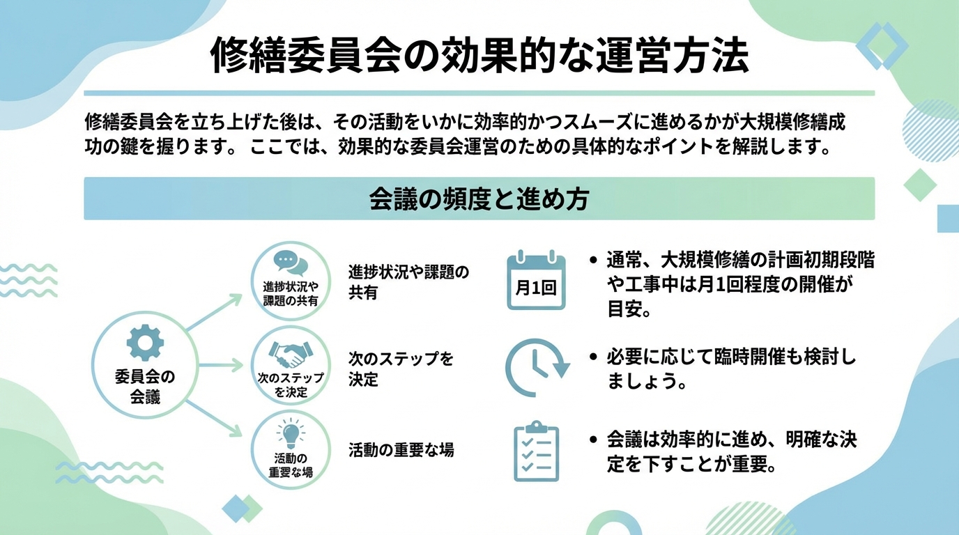 修繕委員会の効果的な運営方法