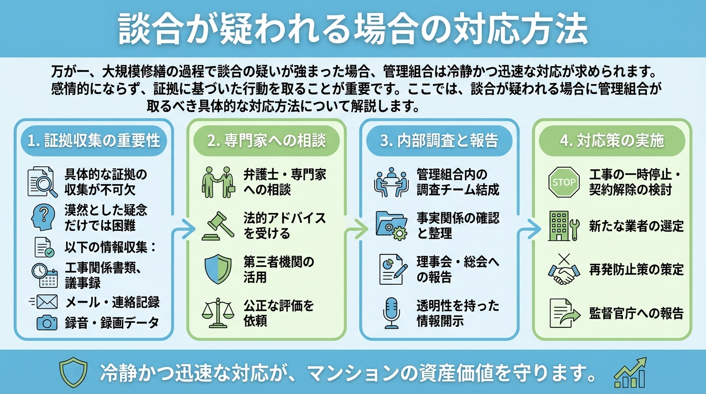 談合が疑われる場合の対応方法