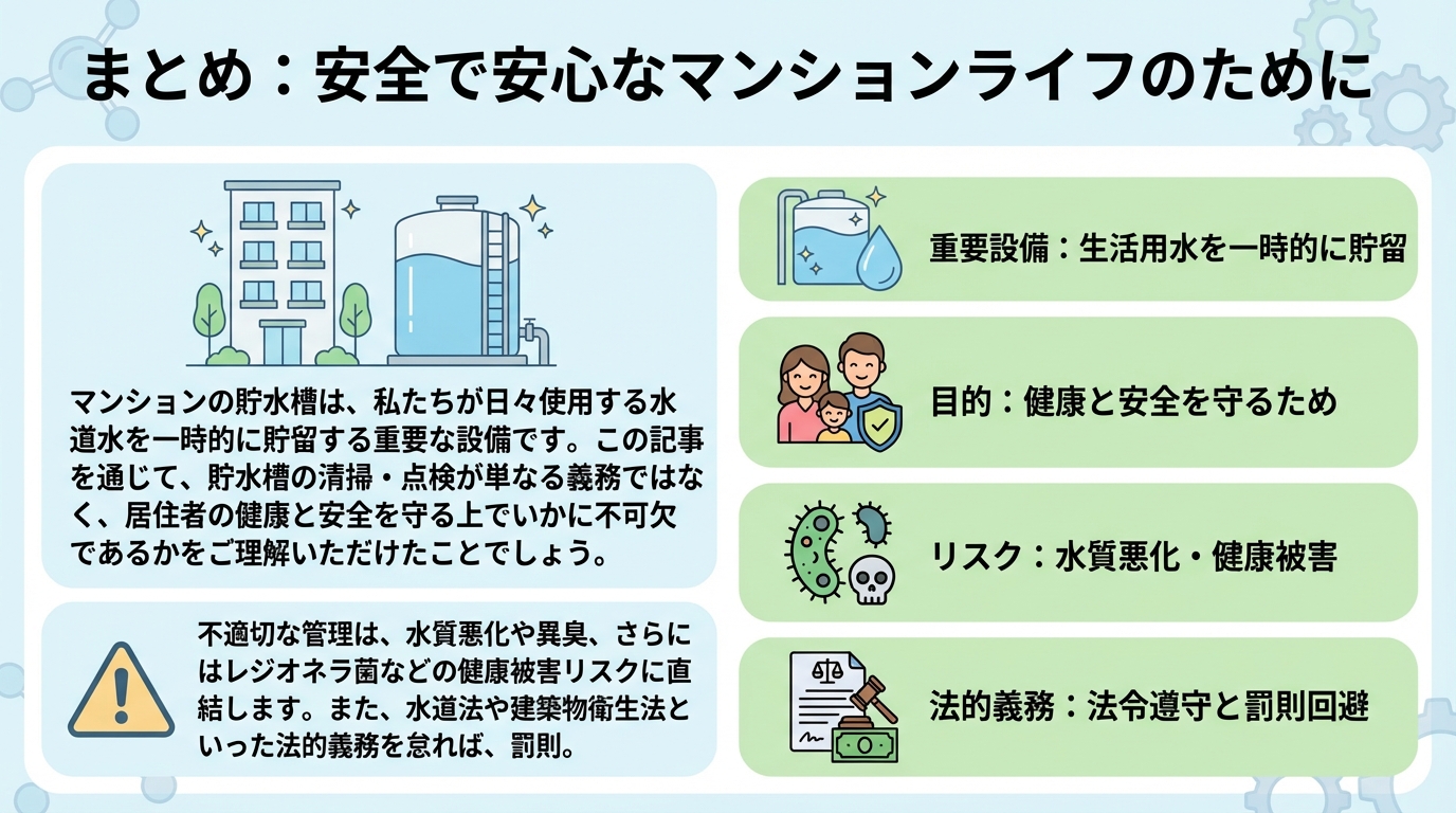 まとめ:安全で安心なマンションライフのために